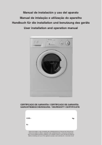 Manual de uso Edesa 4L104 Lavadora