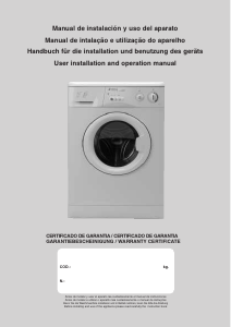 Manual Edesa 4L956 Máquina de lavar roupa