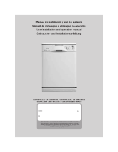 Manual Edesa LM13 Washing Machine