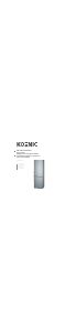 Manual Koenic KCB 34806-s Fridge-Freezer