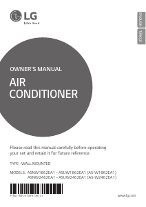 Manual LG ASNW1862EA1 Air Conditioner