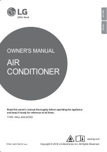 Manual LG S3UM12JL1ZA Air Conditioner