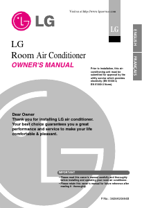 Manual LG LSUH096ZUL3 Air Conditioner
