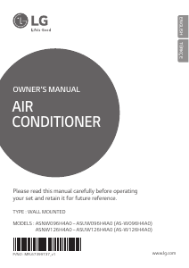 Manual LG ASNW126H4A0 Air Conditioner