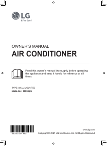 Manual LG DC09RTH Air Conditioner