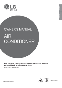 Manual LG S3UM12JARZA Air Conditioner