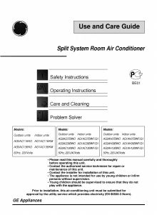 Manual LG LS-C1260CE Air Conditioner