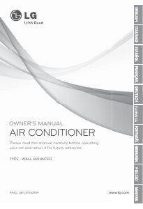 Manual LG ASNH24G8RU3 Air Conditioner