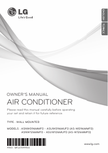 Manual LG ASNW096MMF0 Air Conditioner