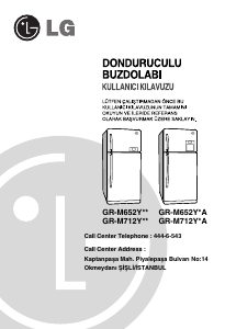 Kullanım kılavuzu LG GR-M652YTX Donduruculu buzdolabı
