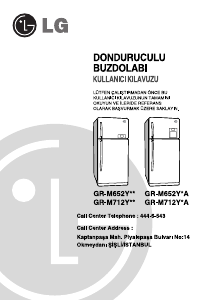 Kullanım kılavuzu LG GR-M652YVX Donduruculu buzdolabı