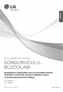 Kullanım kılavuzu LG GN-M702GLHW Donduruculu buzdolabı