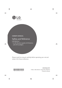 Handleiding LG 43UH610N LED televisie