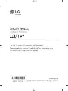 Manual LG 55SM8000PLA LED Television