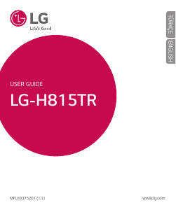 Kullanım kılavuzu LG H815TR Cep telefonu
