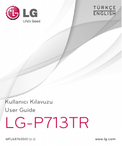 Kullanım kılavuzu LG P713TR Cep telefonu