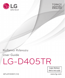 Kullanım kılavuzu LG D405TR Cep telefonu