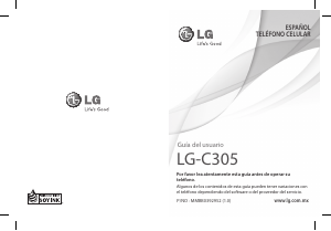 Manual de uso LG C305 Teléfono móvil