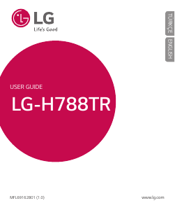 Kullanım kılavuzu LG H788TR Cep telefonu