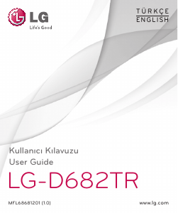 Kullanım kılavuzu LG D682TR Cep telefonu