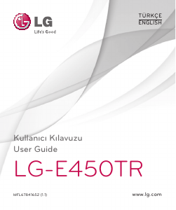 Handleiding LG E450TR Mobiele telefoon