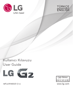 Kullanım kılavuzu LG D802TR Cep telefonu