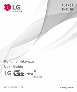 Kullanım kılavuzu LG D610TR Cep telefonu