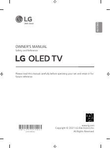 Manual LG OLED55A16LA OLED Television