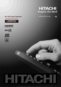 Handleiding Hitachi L22DP03U LCD televisie