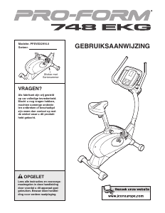 Handleiding Pro-Form 748 EKG Hometrainer