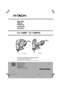 Käyttöohje Hitachi CJ 110MVA Kuviosaha