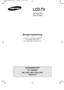 Brugsanvisning Samsung LW15E33C LCD TV