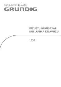 Kullanım kılavuzu Grundig GNB 1020 Dizüstü bilgisayar