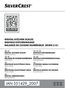 Mode d’emploi SilverCrest SKWG 5 A1 Balance de cuisine