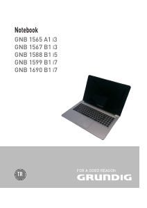 Kullanım kılavuzu Grundig GNB 1565 A1 i3 Dizüstü bilgisayar