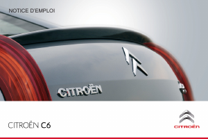 Mode d’emploi Citroën C6 (2012)