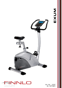 Manual Finnlo 3157 Exum Exercise Bike