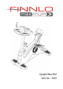 Manual Finnlo 3452 Maximum B22 Exercise Bike