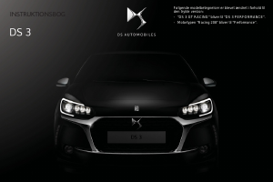 Brugsanvisning Citroën DS3 (2017)