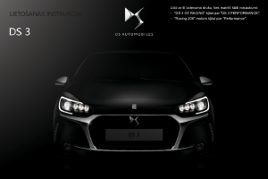 Rokasgrāmata Citroën DS3 (2017)