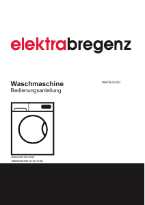 Bedienungsanleitung Elektra Bregenz WAFN 61220 Waschmaschine