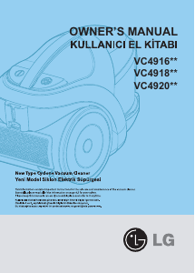 Manual LG VC4920NHTQS Vacuum Cleaner