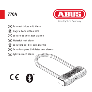 Manual de uso Abus 770A Candado para bicicleta