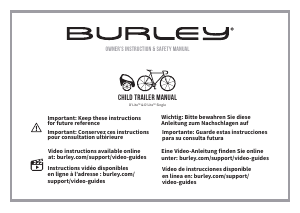 Manual Burley DLite Single Bicycle Trailer