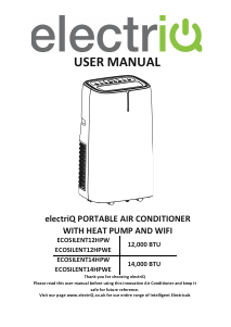Handleiding ElectriQ EcoSilent14HPWE Airconditioner