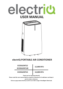 Manual ElectriQ EcoSilent12 Air Conditioner