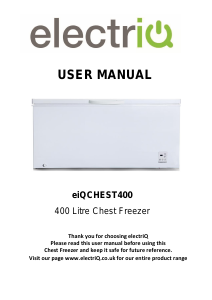 Manual ElectriQ eiQCHEST400 Freezer