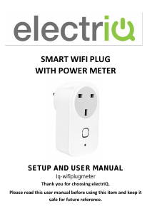 Manual ElectriQ Iq-WiFiPlugMeter Smart Socket