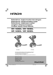 Bruksanvisning Hitachi WR 14DBDL Muttertrekker