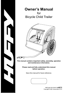 Manual Huffy m0072 Bicycle Trailer